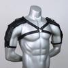 Medieval Costume Cosplay Accessory Vintage Gothic Leather Harness Belt Spaulder Pauldrons Viking Knight Gladiator Shoulder Armor