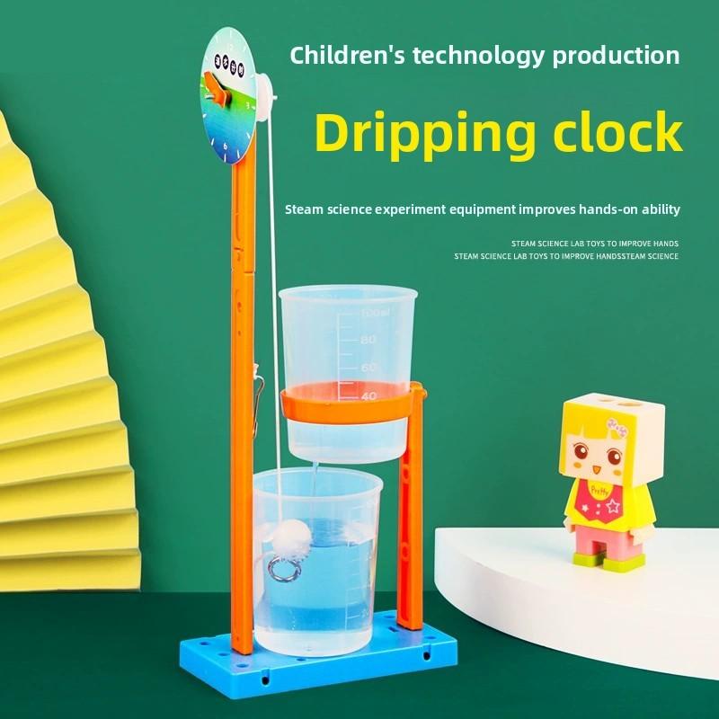 Childrens Diy Water Drop Clock Science Experiment Kit With Abs Materials For Kids Educational Fun