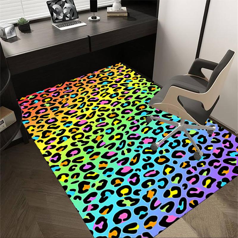 1PC Leopard print Extra Large Non Slip Floor carpet, Office, family, Studio   Large Area Rug Indoor Rugs, Bold Statement Piece