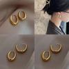 Modern And Stylish Gold Geometric Earrings For Women Fashionable And Trendy Accessories