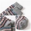 Men Wool Socks 5 Pairs High Quality Business Thicken Men's Socks Winter Warm Retro National Style Small Square For Snow Boots New