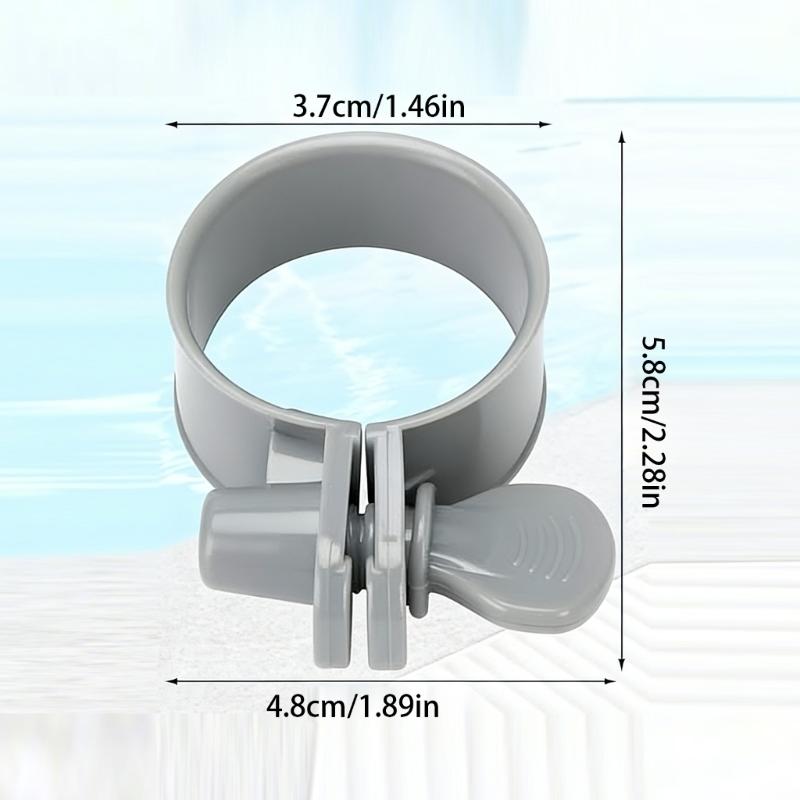 10Pcs Plastic Hose Clamps Pool Clamps for Aboves Ground Pool Aboves Ground Swimming Pool Replacement Soft Hose Clamp