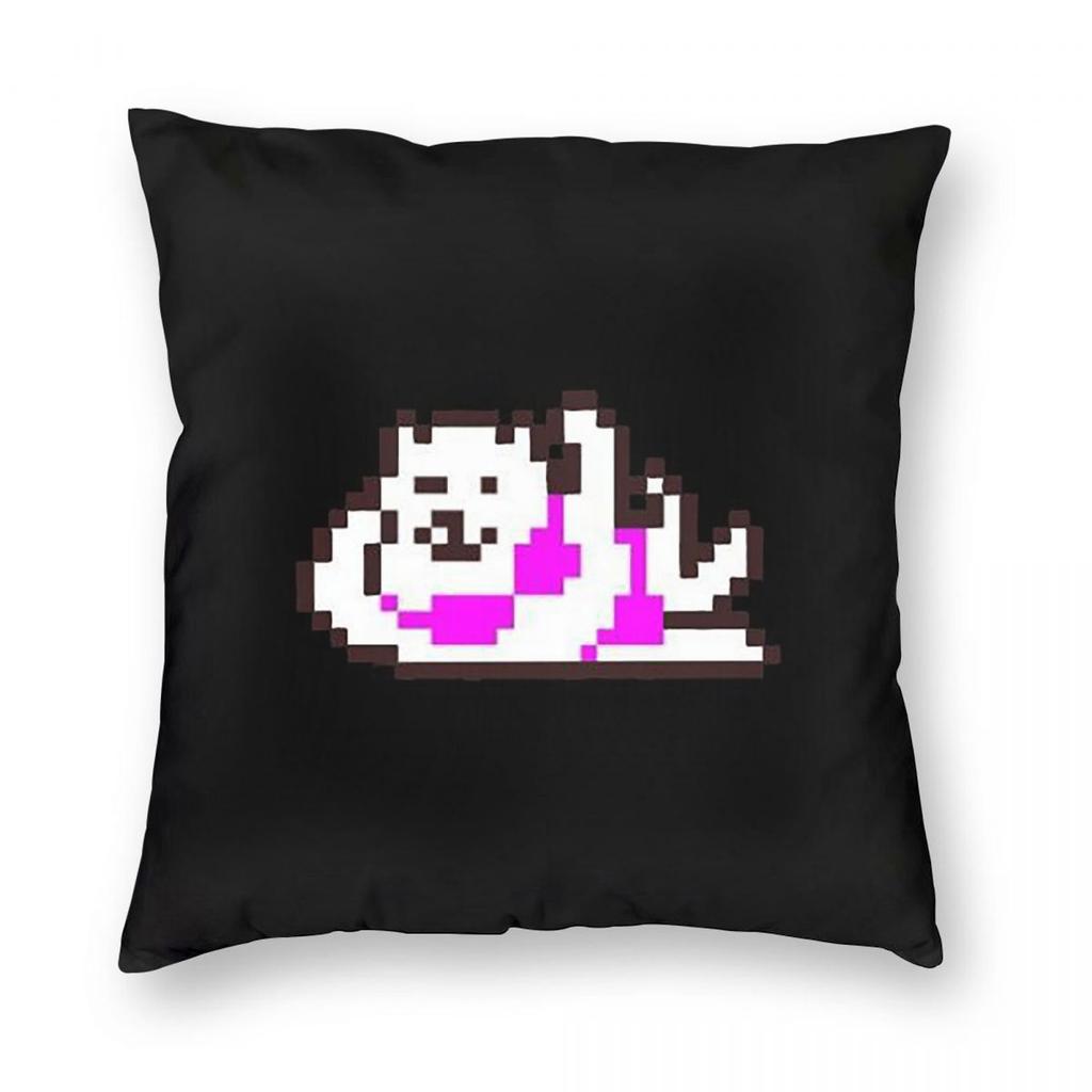 Undertale Annoying Dog Video Game Cute  Square Pillowcase Pillow Cover Cushion Throw Pillow for Home Sofa Living Room