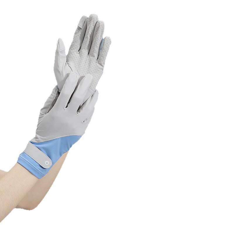 Women's UV Protection Ice Silk Touchscreen Gloves: Non-Slip, Breathable Driving and Cycling Gloves for Summer.