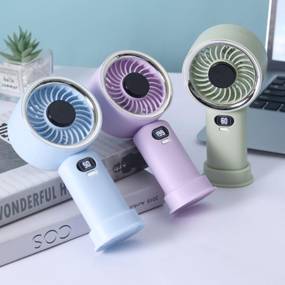 USB Rechargeable Mini Fan High Wind Speed Portable Fan Strong Soft Wind Personal Fan Desktop Use