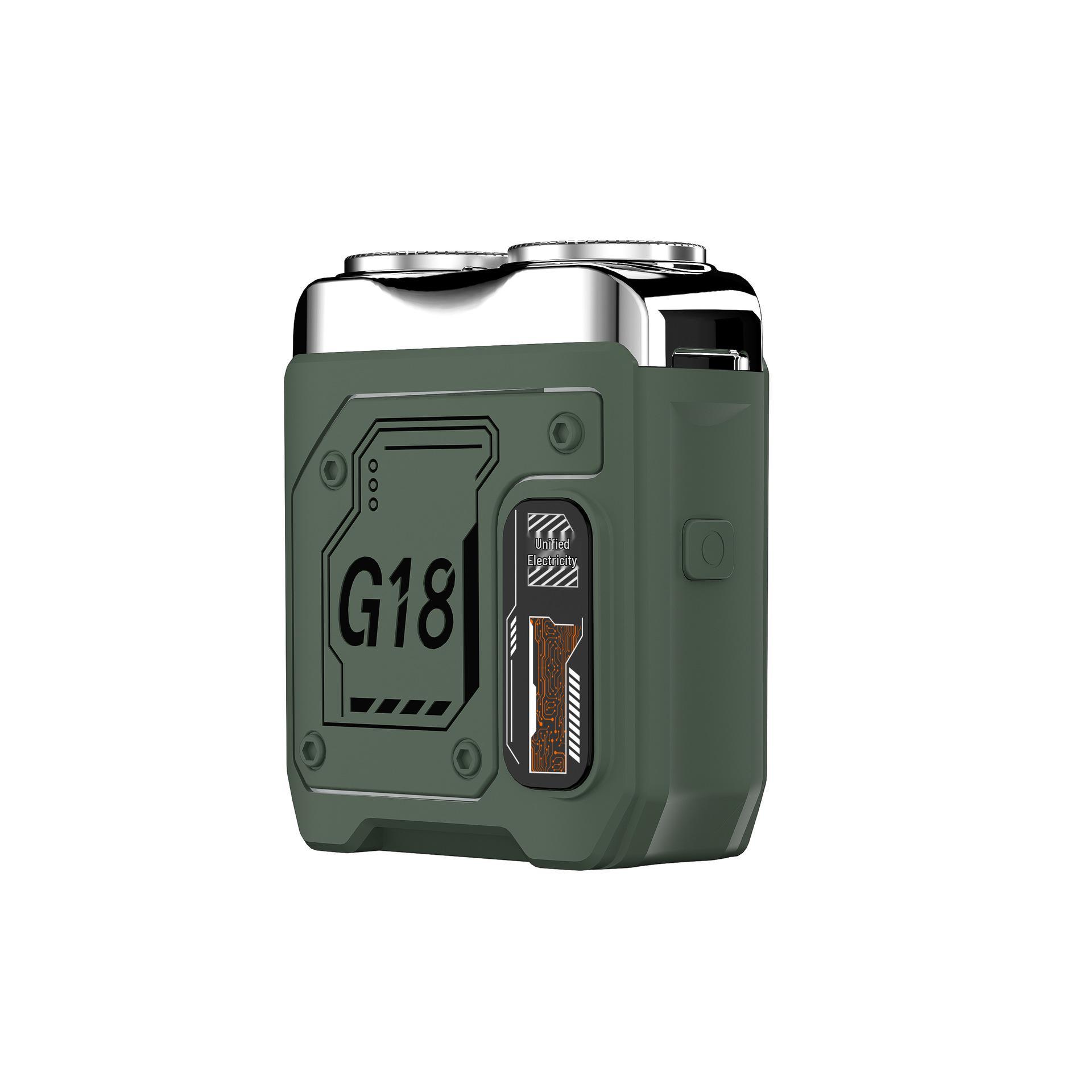 G18 Mecha Portable Rechargeable Shaver with LCD Display - Travel-Friendly Beard Trimmer G18 Shaver