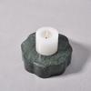 Vintage Custom Stone Taper Candle Holder Decor for Home Dinner Christmas Party Wedding Green Marble Candle Stand