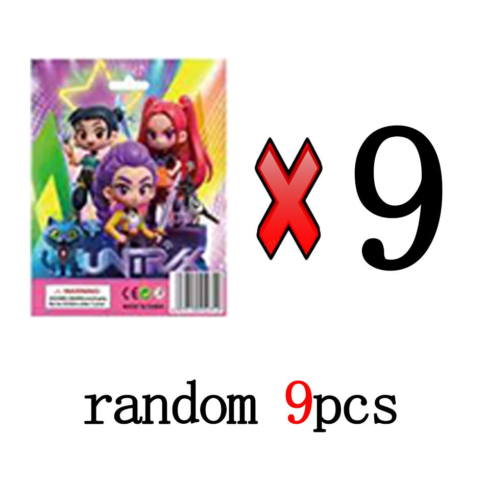 10pcs Kpop Demon Hunters Blind Box Action Figures Set Derpy Tiger Rumi Mira Zoey Sussy Collectible Dolls Figurines for Fans Gift