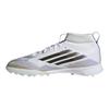 adidas F50 League TF Mid Bequem Vielseitig Rutschfest Langlebig Kinder Fußballschuhe Kinder Fußballschuhe Weiß Platin JI3550