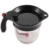 A84E-1000ML Oil Separator Measuring Cup And Strainer With Bottom Release For Gravy Sauces And Other Liquids With Oil Grease