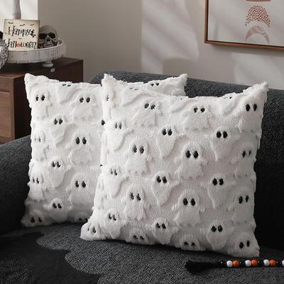1 Pcs Capas de Almofadas de Halloween Decorações de Halloween 18 X 18 Polegadas Capas de Almofadas Fantasma Capas de Almofadas de Halloween Presente de Natal