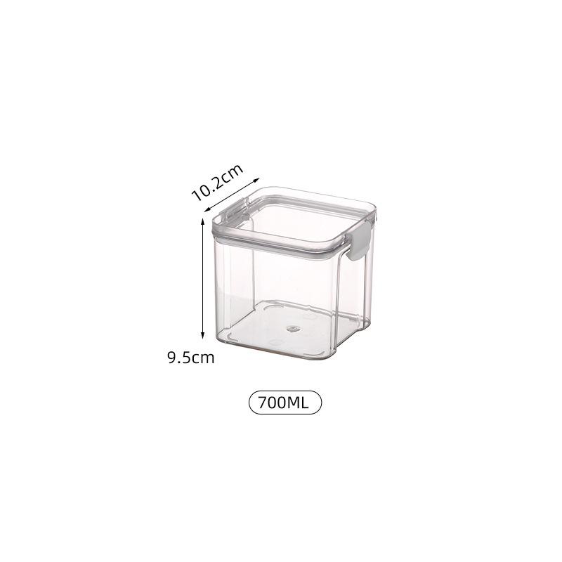 Five Grains Kitchen Airtight Square Spice Jar - Moisture-Proof Food Storage Container