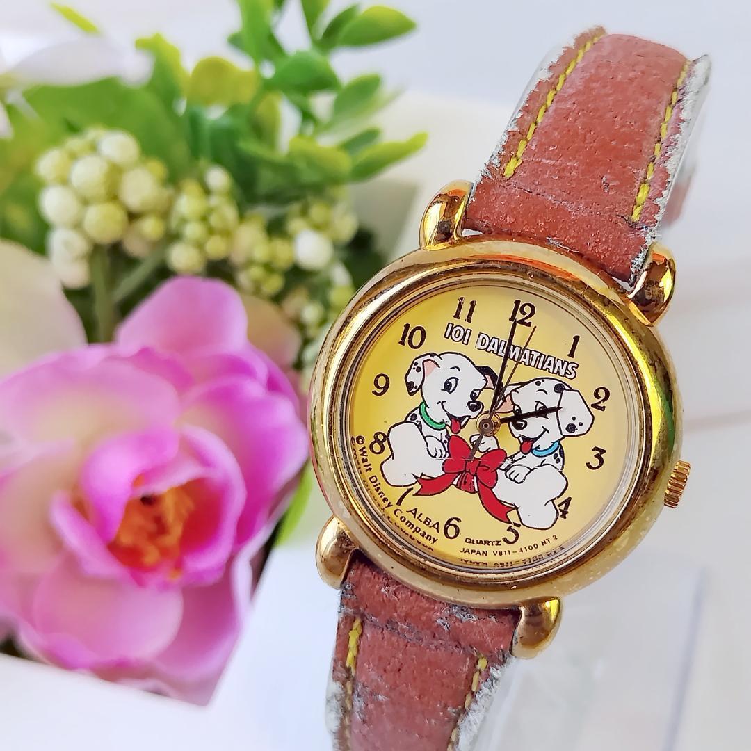 [Rare] New battery Seiko Alba 101 Dalmatians Watch Ladies QZ