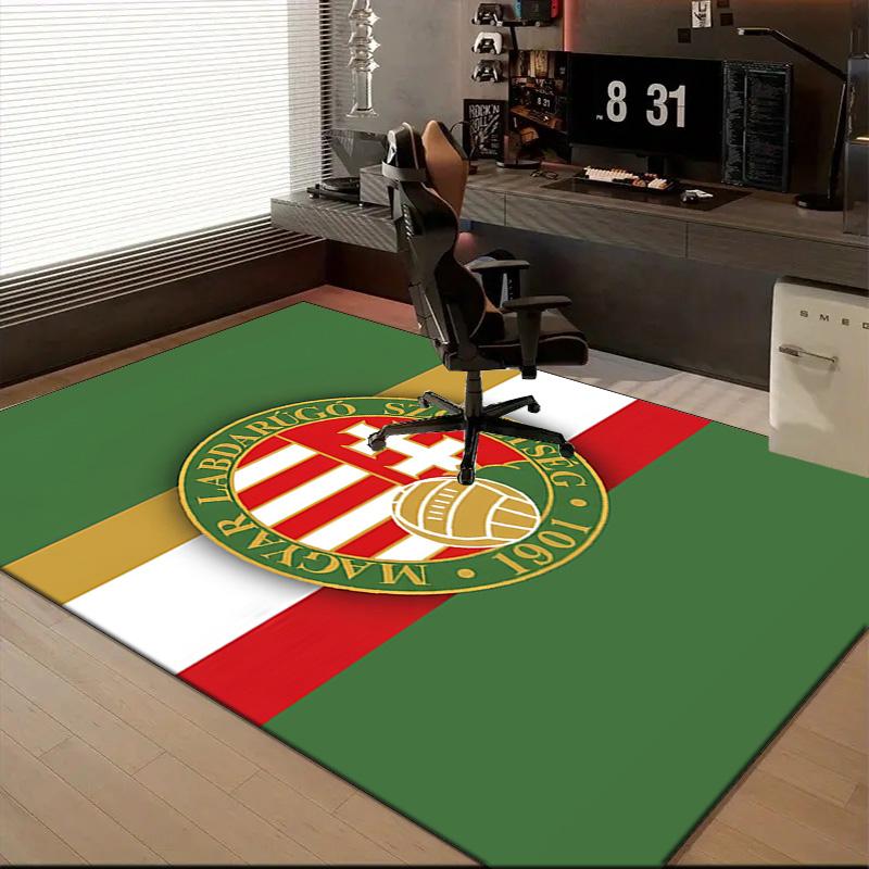 Hungarian Football Emblem Rug Office Floor Mat - Machine Washable for Bedroom, Bedroom, Livingroom, Room Decor Fan Gifts Christmas