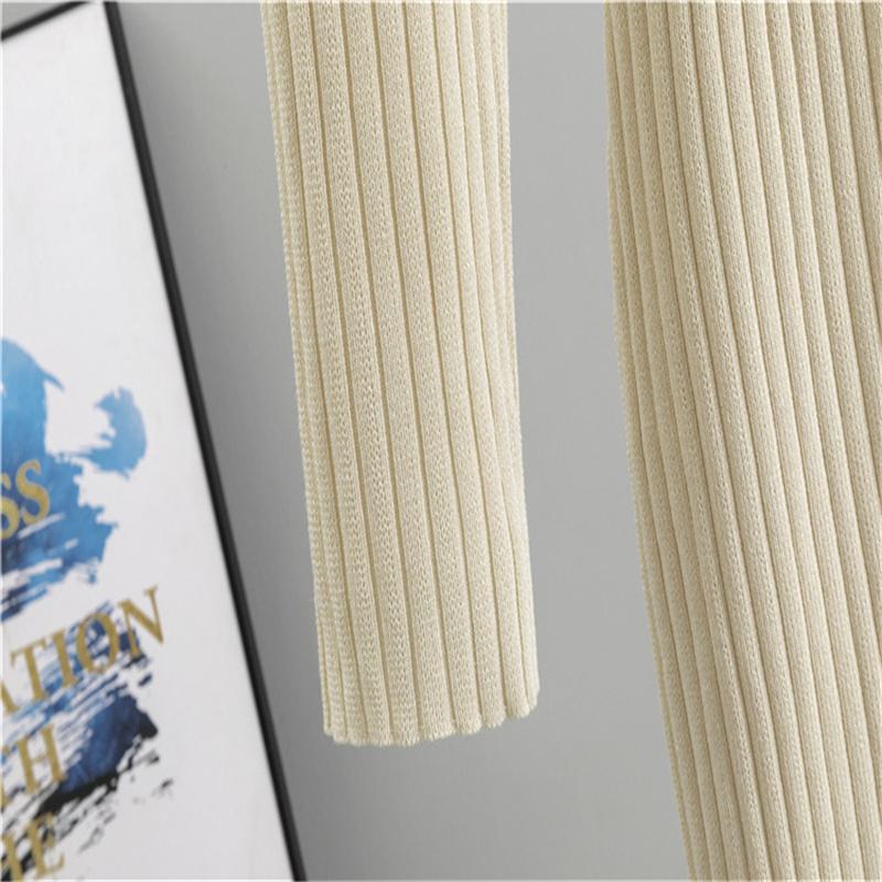 Autumn  High End Ladies' Knitted Dress With Temperament  Mid Length Skirt For Women