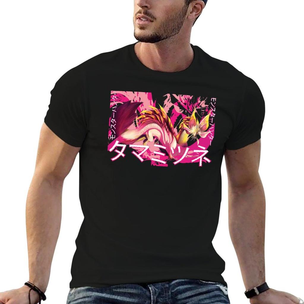 Mizutsune Tshirt Simple Solid Color Crew Neck Tee