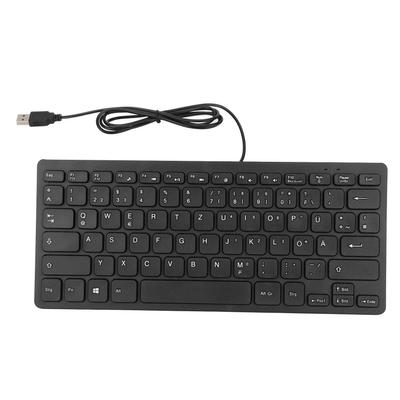 Klávesnice 78 kláves Mute Ultra tenké kabelové rozhraní Mini USB Stolní počítač Malý jazyk