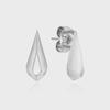 Glimmer Dew White Silver Earrings TEESVW08039M