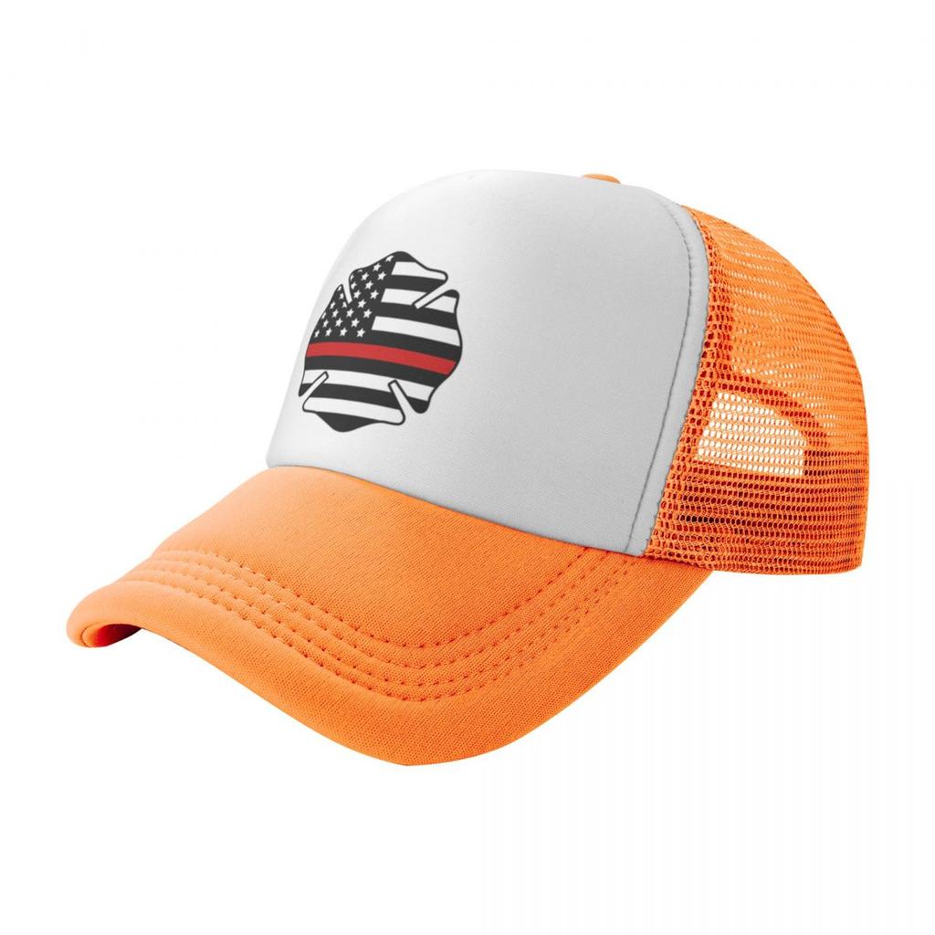 Firefighter Badge Fire Department Fireman USA Flag Sport Mesh Baseball Caps Women Adult Male Beach Bucket Hat Peaked Cap