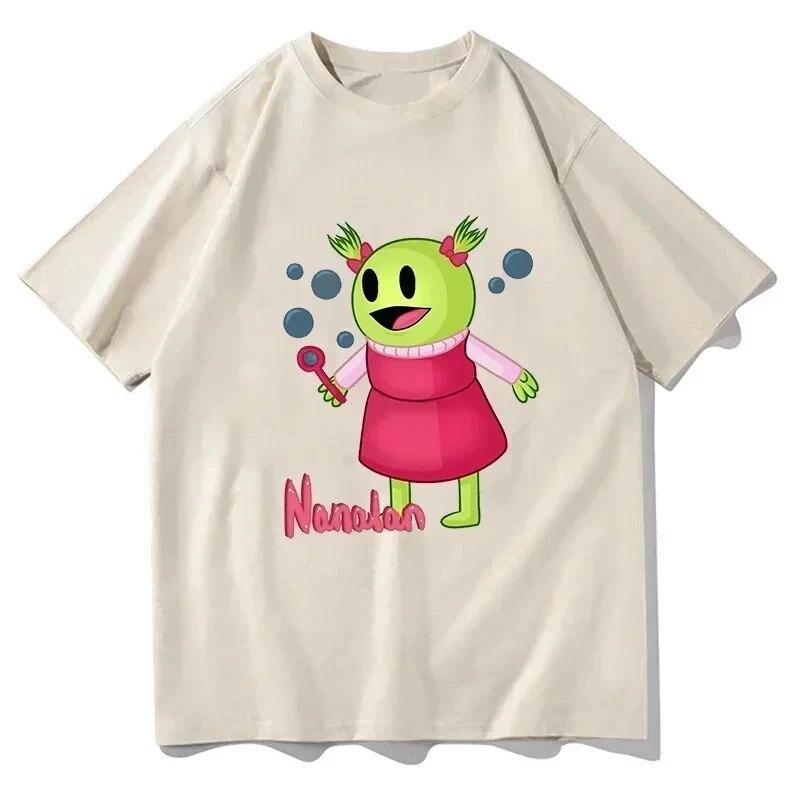 Summer 100% Cotton Tshirts Male/female Casual T-shirts Nanalan Graphic Print T Shirts Fashion Short Sleeve Tees O-neck Tshirts
