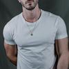 Square Natural Stone Necklaces for Men Women,Waterproof Multiple Colors Geometric Pendant Collar,Trendy Jewelry Gifts