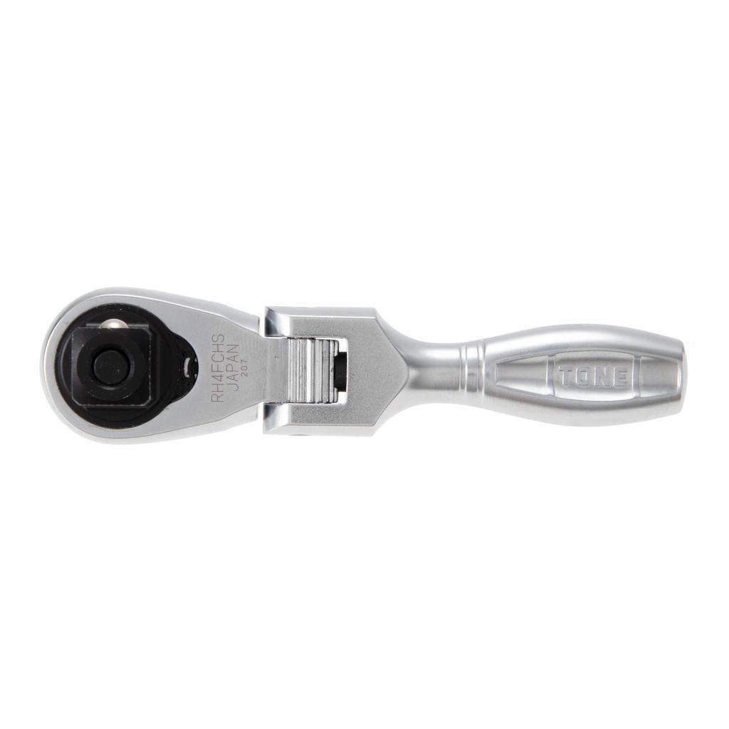 TONE Compact Short Swivel Ratchet Handle Drive (Hold Type) RH4FCHS, 12.7mm (1/2")