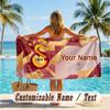 Custom Text Beach Towel, Soft Absorbent Swimming Multi-use TowelGalatasaray FC