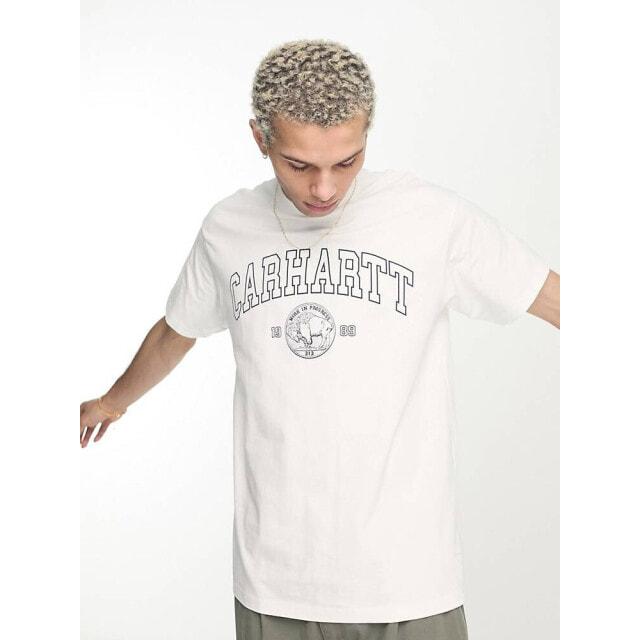 

Белая футболка с монетами Carhartt WIP