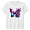 Vibrant Butterfly Floral Animals Unisex Graphic Tee Womens Mens T Shirt Unisex T-Shirt