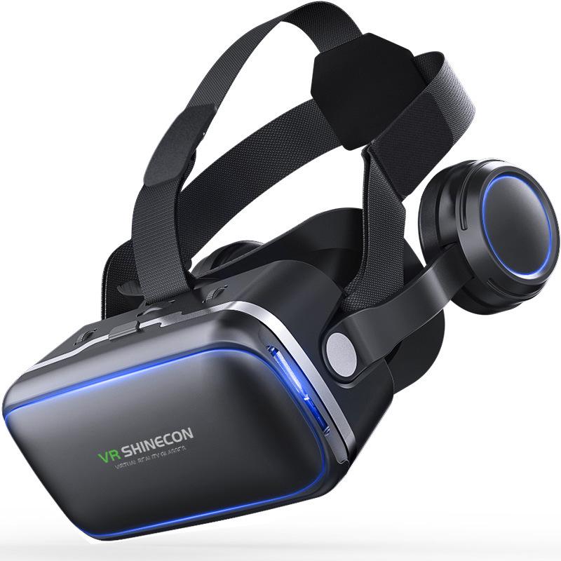 Qianhuan 6th Gen VR Glasses with Headphones - SHINECOM 3D Gaming Headset In Stock