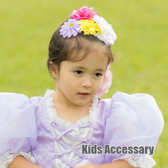 FairyMary Rapunzel Princess Flower Clip for Kids (Multi, Free)