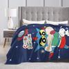 Crayon Shin Chan as Action Kamen Blankets Fleece Summer Air Conditioning Manga Multi-function Throw Blanket for Home Couch Quilt