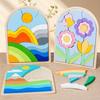 Irregular Shapes Wooden Rainbow Blocks Wood Irregular Puzzles  Preschool Learning