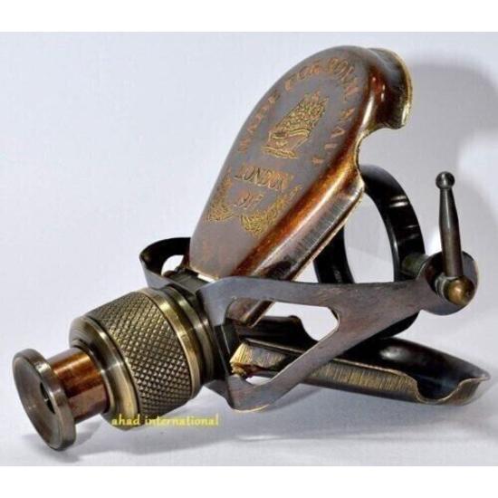 Morska antyczna mosiężna lornetka monokularowa zabytkowa luneta morska opera