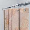 Morbida Elegante Tenda da Doccia con Stampa Palma Pesca Set Arredo Bagno per Casa Bagno