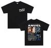 Rapper ANUEL AA Real Hastala Muerte Tour T Shirt Men Women Retro Oversized Yk Streetwear Fashion Cotton Short Sleeve Tshirt