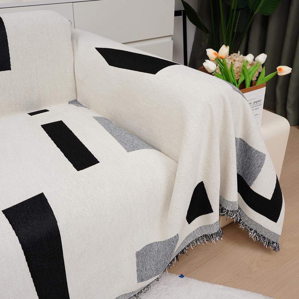 New Modern Simple Sofa Towel for All Seasons, Anti-cat Scratch Full Blanket Sofa Cover, Anti-slip Cover Towel