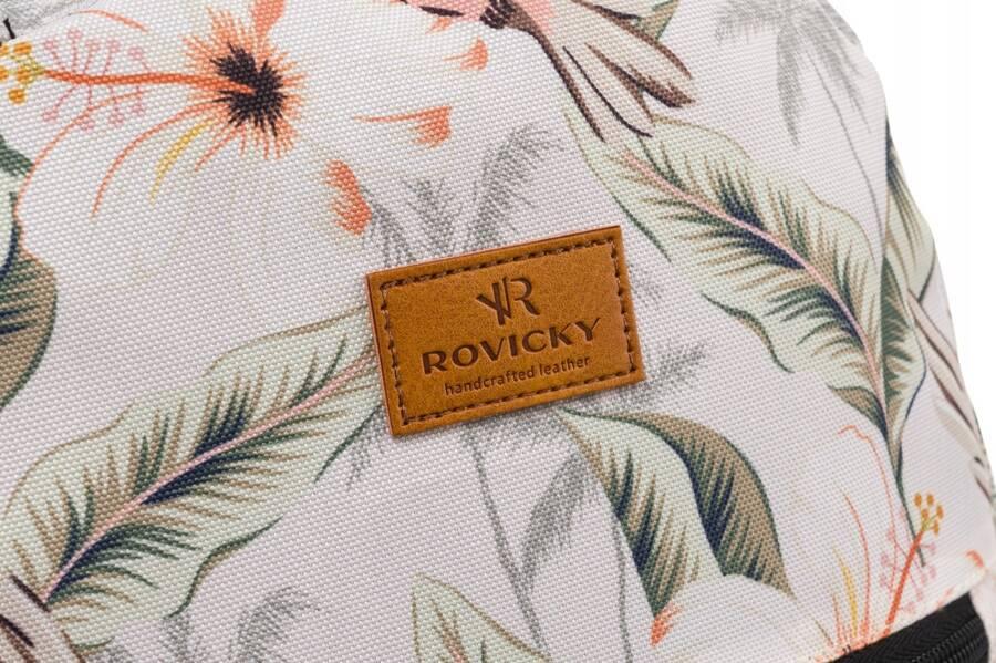 Patterned, urban women's backpack - Rovicky