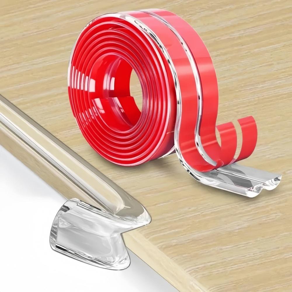 

1Roll Transparent PVC Protection Strip With Double-Sided Tape Anti-Bumb Table Edge Furniture Guard Corner Protectors 1Mx2CM прозрачный