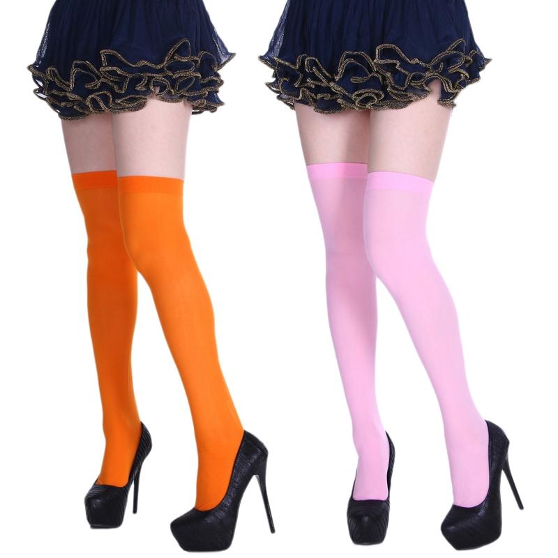 Extra Long Socks Thigh High Tube Cotton Socks Extra Long Boot Stockings for Women Solid Color Over Knee Stockings