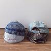 Frayed Edges Denim Docker Cap Cotton Polyester Blend Distressed Denim Hat  Men Women