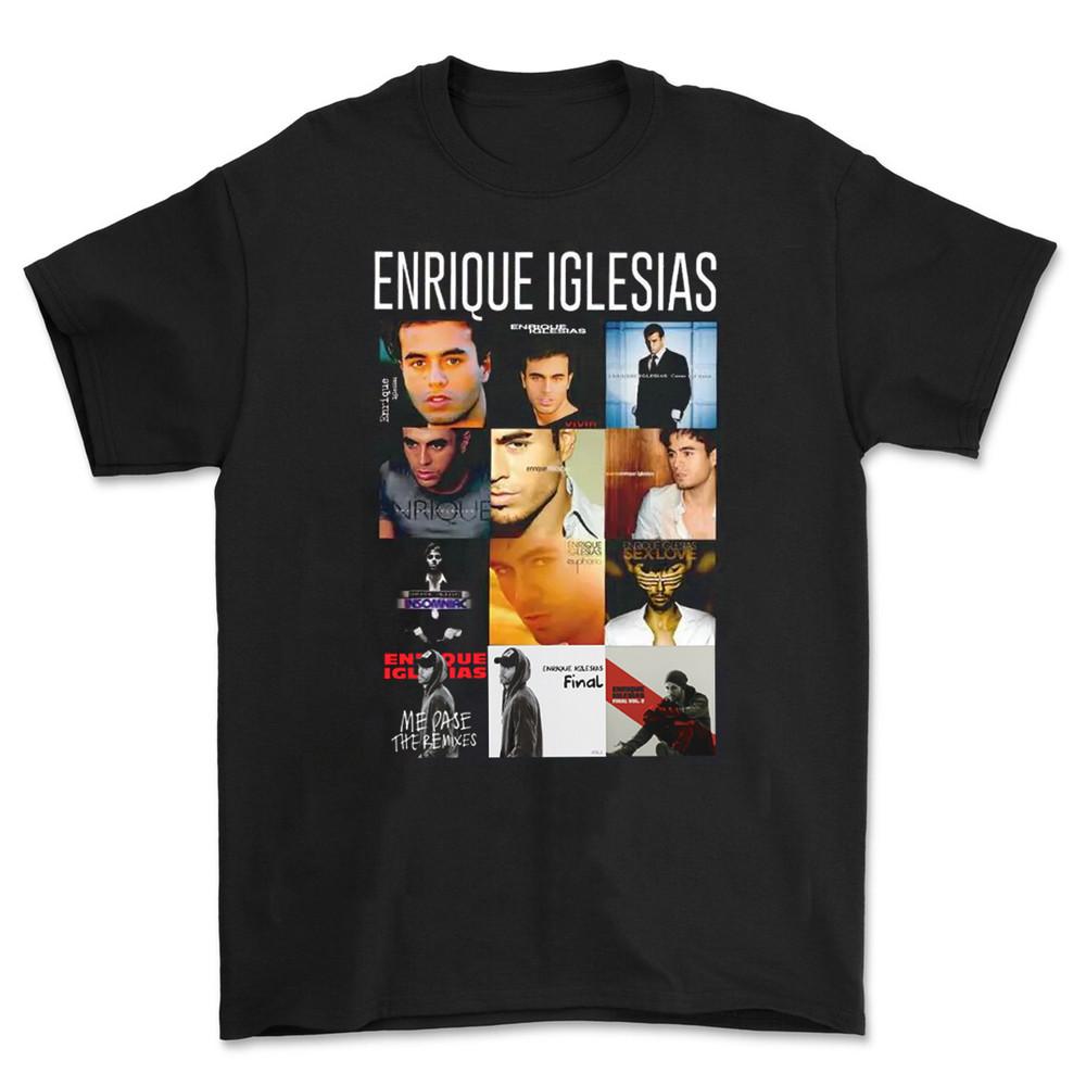 Enrique Iglesias All Album Unisex TShirt All Size BS185 Unisex T-Shirt XL