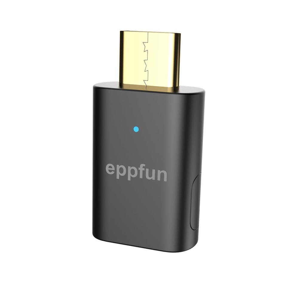 eppfun 3rd Generation Bluetooth LE Audio Transmitter with LC3 APTX Lossless Adaptive Compatible for iPhone 1615 Pro Switch and PC 5.4 USB-C MAX, PS5,