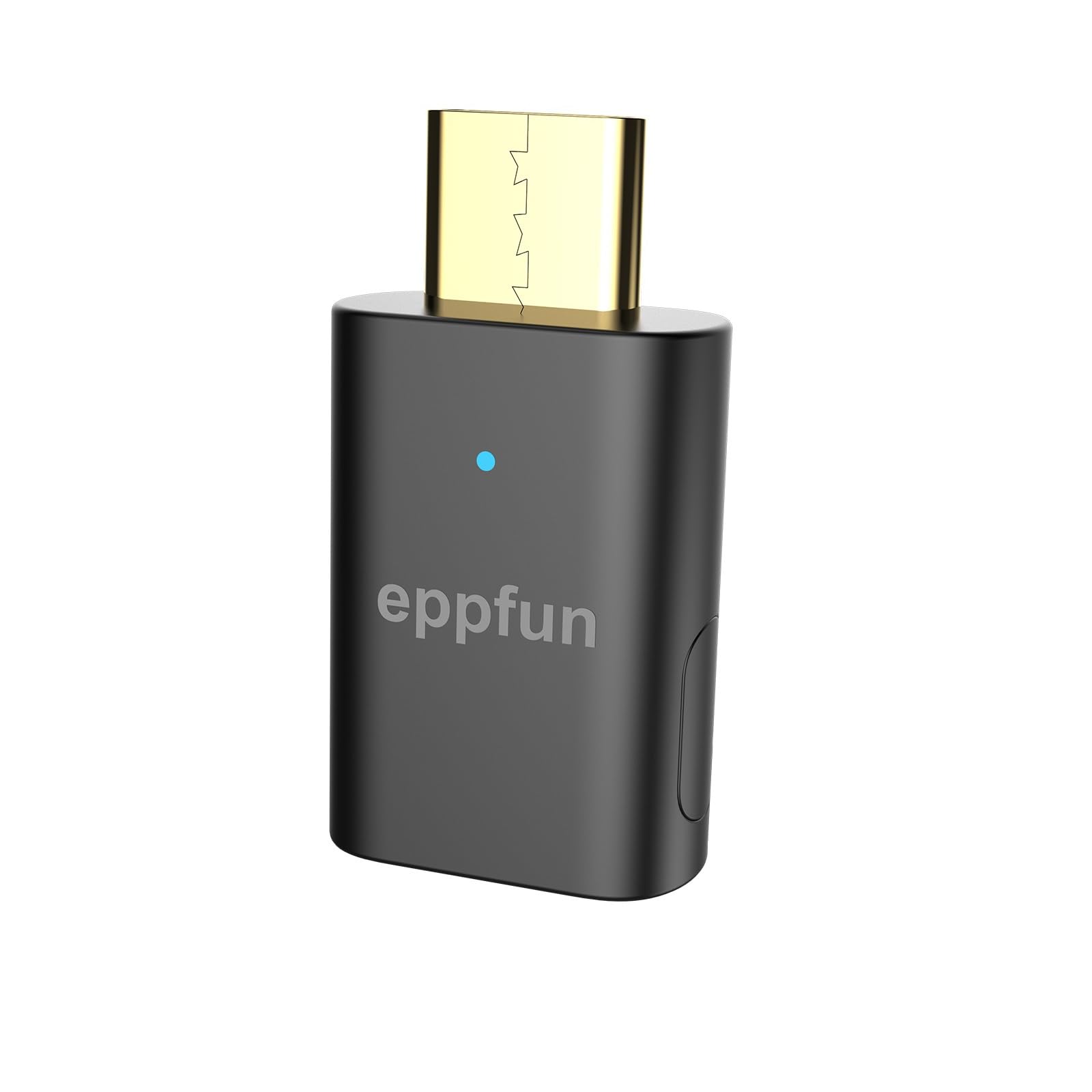 

eppfun 3-го покоління Bluetooth LE аудіопередавач з LC3 APTX Lossless Adaptive Сумісний для iPhone 1615 Pro Switch та ПК 5.4 USB-C MAX, PS5, чорний