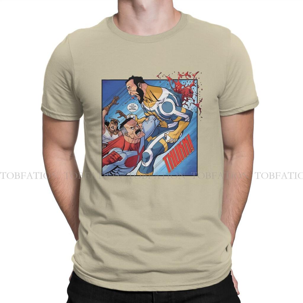 Omniman Superhero TShirt For Male Invincible TV Series Tops Novelty T Shirt Soft Print Fluffy Creative Gift
