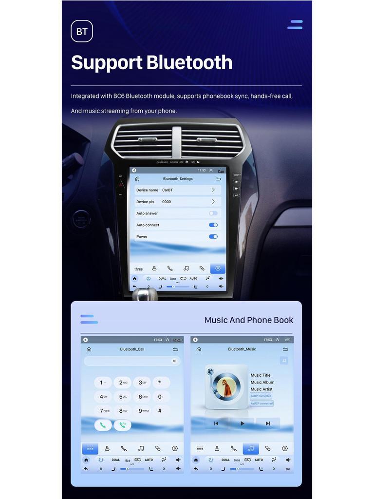 Wireless CarPlay & Android GPS Navigation for 2011-2019 Ford Explorer TX4003