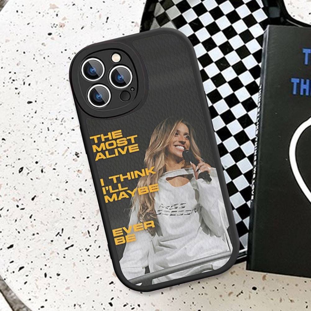 Canadian Female T-Tate Singer M-McRae Leather Phone Case For IPhone 16 16e 15 14 13 12 11 Pro Max Plus Mini Cover
