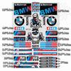 BMW Motorcycle Helmet Reflective Logo Decals for G310GS, S1000RR, 1200GS