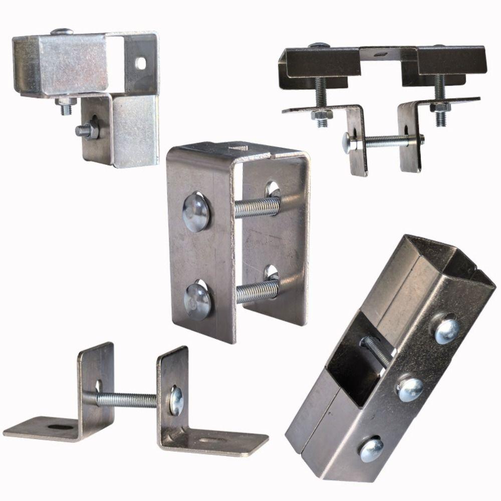 solderless Square Tube Connector 40*40mm Clip Fastener Steel Joint Connector Storage Rack