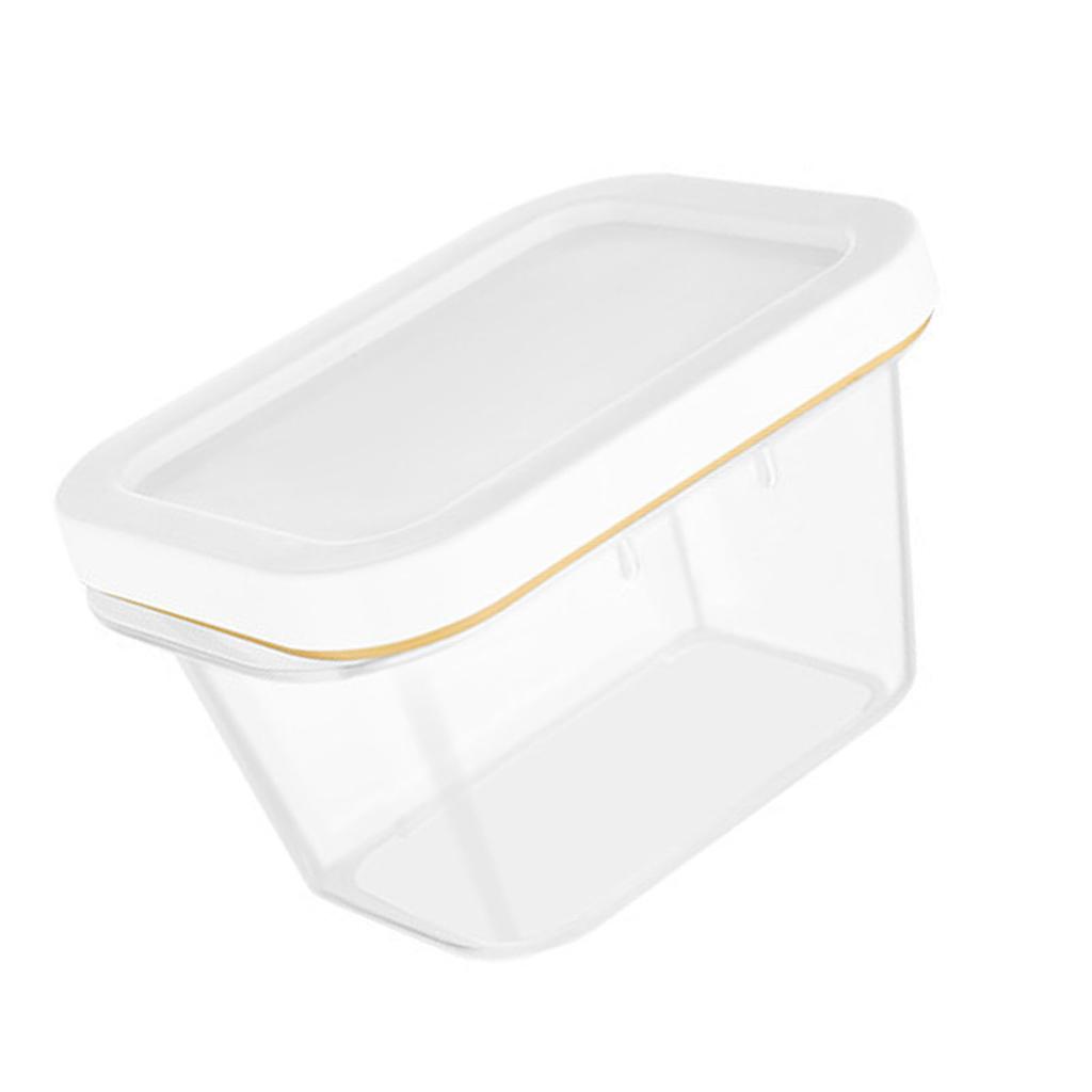Butter Storage Box with Lid Stainless Steel Cutter Freshness Keep Food Container for Refrigerator